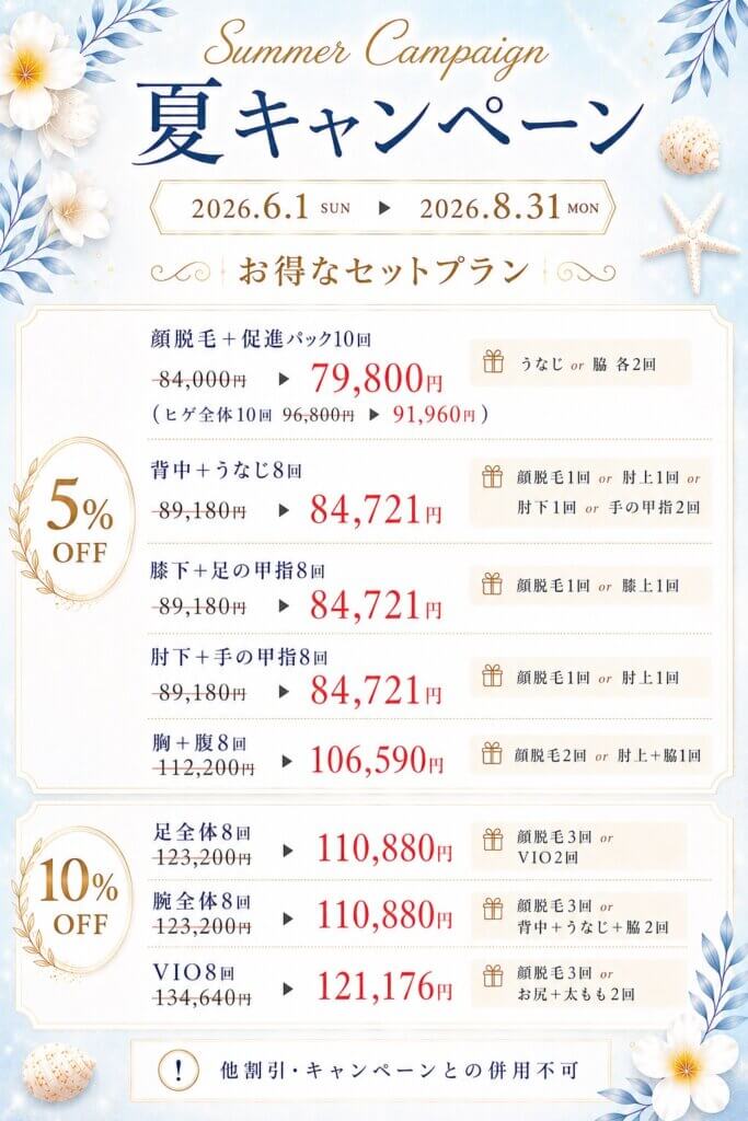 キャンペーンのご案内